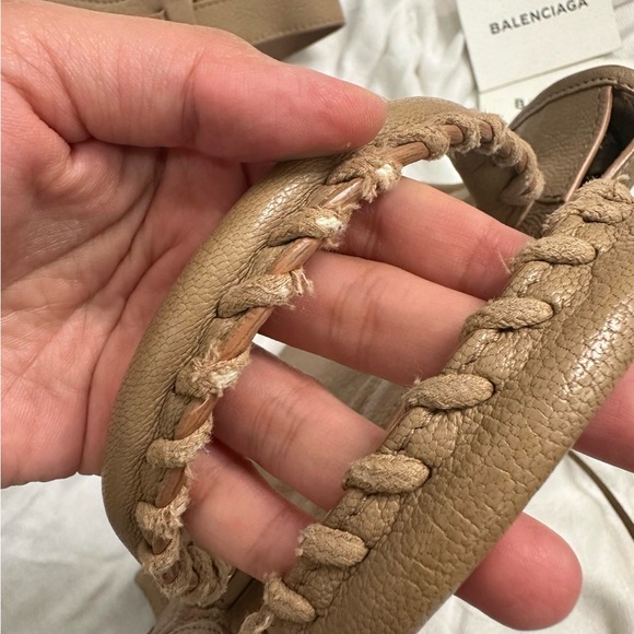 BALENCIAGA MINI METALLIC EDGE CITY BAG NUDE - Picture 10 of 14